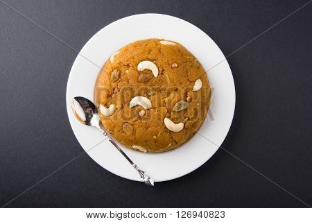 Moong Dal Halwa - a sweet dish from India, Indan Sweet Halwa made from Moong Dal, moong dal sweet sheera or shira cooked in pure ghee