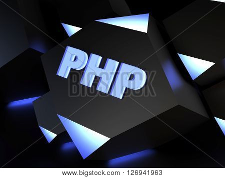 PHP - general-purpose programming language - computer generated image (3D render)
