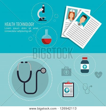health technology design, vector illustration eps10 graphic