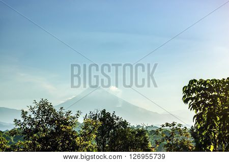 Chicabal volcano in department of Quetzaltenango, Guatemala