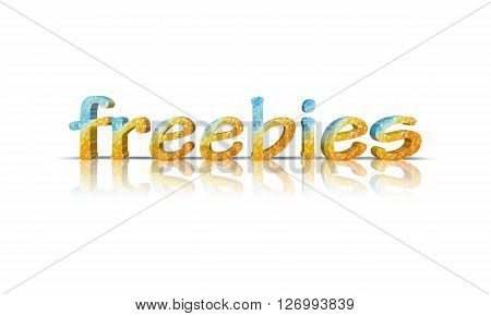freebies - 3D Word with Reflection !