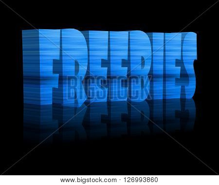 freebies - 3D Word with Reflection !