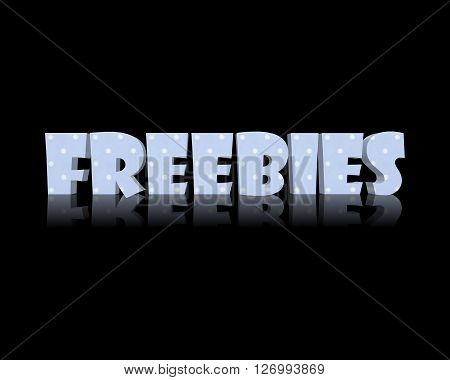 freebies - 3D Word with Reflection !