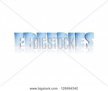 Freebies - 3D Word with Reflection !