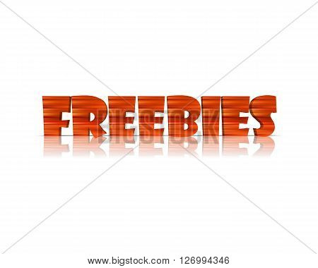 Freebies - 3D Word with Reflection !