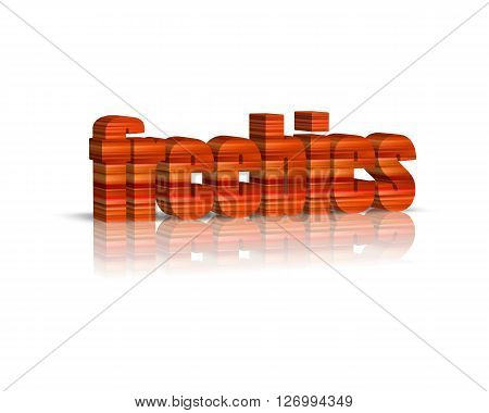 Freebies - 3D Word with Reflection !