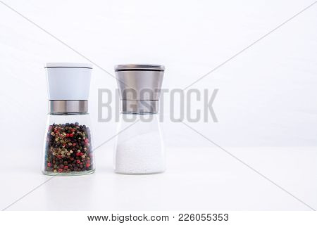 Spice Mills With Salt And Pepper