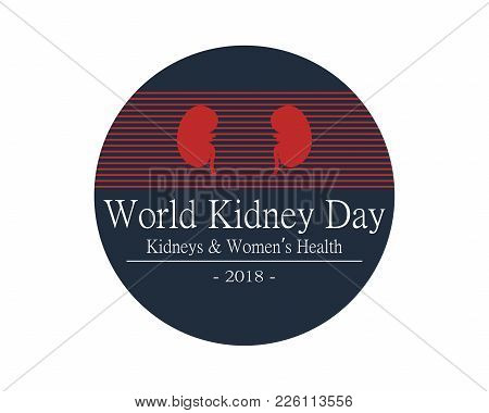 Creative Vector Abstract For World Kidney Day. Creative Vector Design Illustration Template.