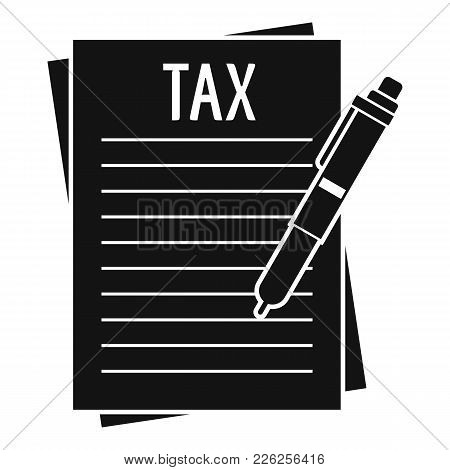 Income Declaration Icon. Simple Illustration Of Income Declaration Vector Icon For Web