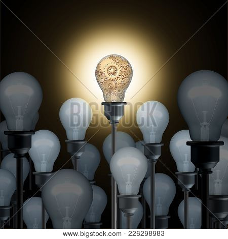 Innovation Concept With Light Bulbs As A Business Or Industry Technology Ingenuity Idea And Inspirat