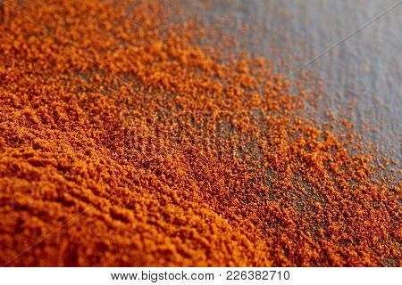 Mixing Water And Oil, Beautiful Color Abstract Background Based On Red And Yellow Circles And Ovals,