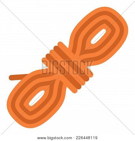 Rope Coil Icon. Flat Illustration Of Rope Coil Vector Icon For Web