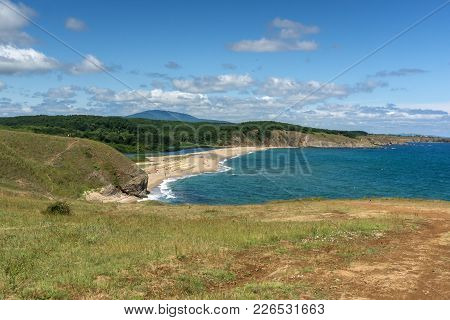 A Beach At The Mouth Of The Veleka River, Sinemorets Village, Burgas Region, Bulgaria