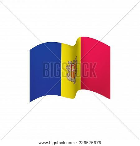 Andora Flag, Vector Illustration On A White Background