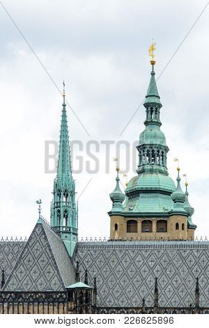 Particulars Of The Roof Of  The Cathedral Of Saint Vitus.