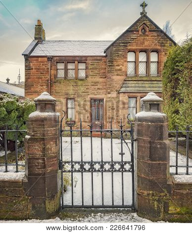 A Red Sandstone Building Known As The Chapel House At The Bottom End Of Kilbowie Road In Clydebank.