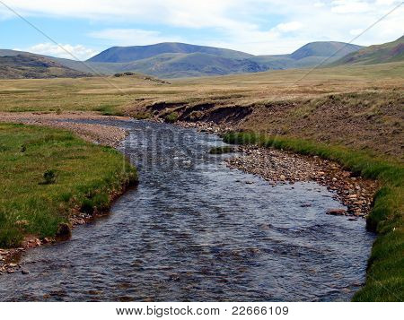Yayla Ukok, dağ Altay nehirler