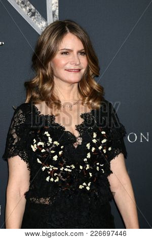 LOS ANGELES - FEB 13:  Jennifer Jason Leigh at the 