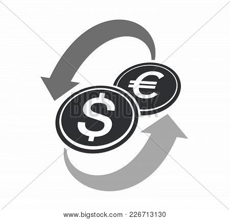 Currency Exchange Design Icons In The World Of Technology.