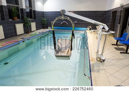 Wisla, Poland - October 23, 2105: Hydrotherapy Pool At The Rehabilitation Center For The Disabled In