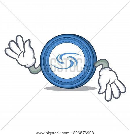 Crazy Syscoin Mascot Cartoon Style Vector Illustration