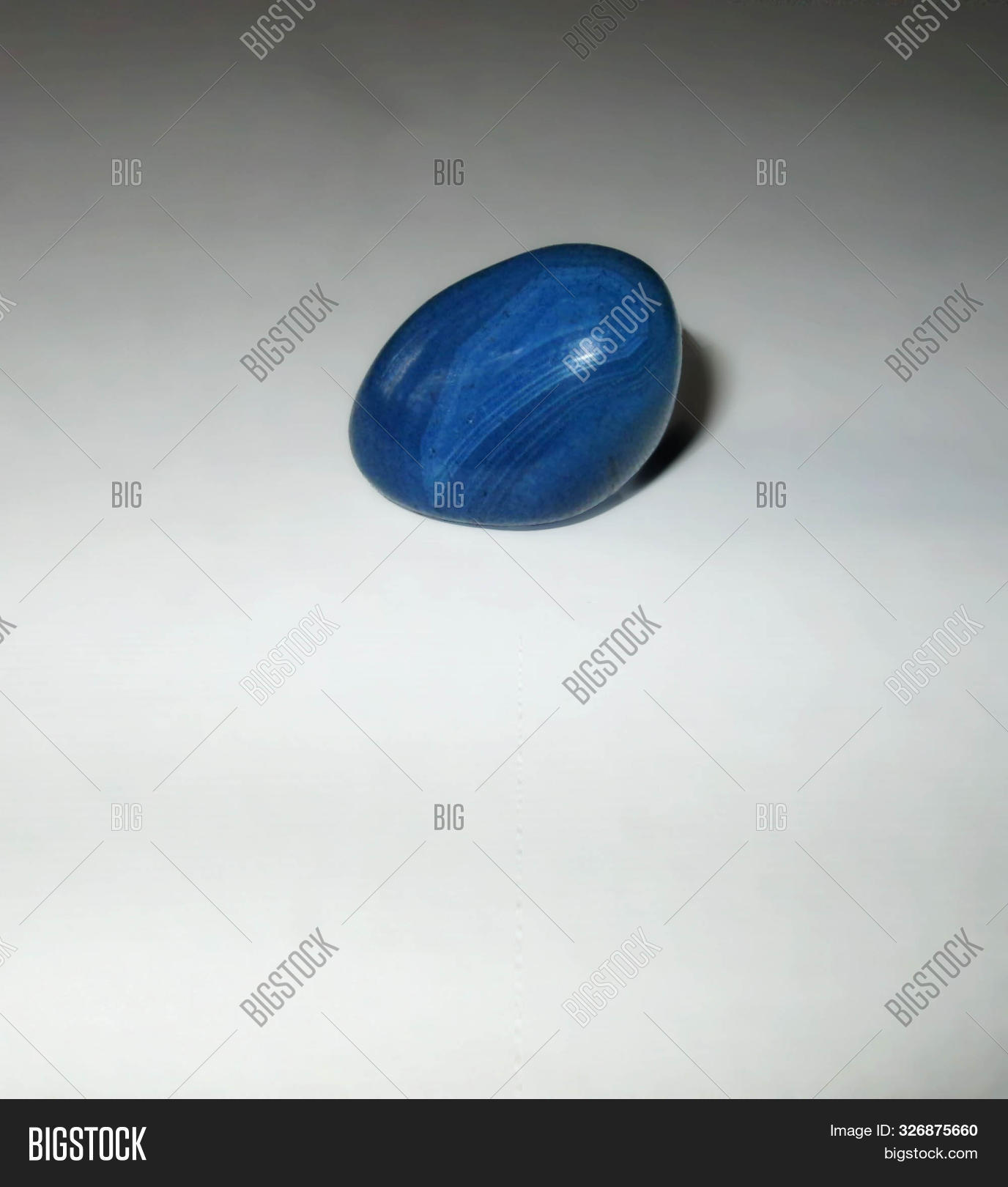 blue agate polished