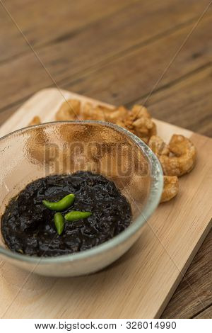 Thai Northern Crab Paste Chilli Pepper Sauce Consist Of Crab Water Make From Ricefield Crabs And Her
