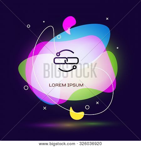 Black Chain Link Line Vector Photo Free Trial Bigstock
