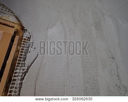 Proces Of A Reconstruction Of An Interior With Broken Wall