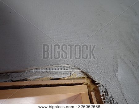 Proces Of A Reconstruction Of An Interior With Broken Wall