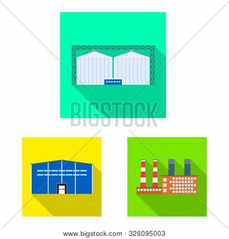 Vector Illustration Of Architecture And Technology Sign. Set Of Architecture And Building Stock Vect