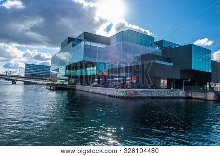 Copenhagen, Denmark - May 04, 2019: Blox Is A Modern Multi-purpose Building At The Inner Harbor In C