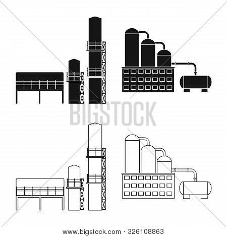 Vector Design Of Production And Structure Icon. Set Of Production And Technology Stock Vector Illust