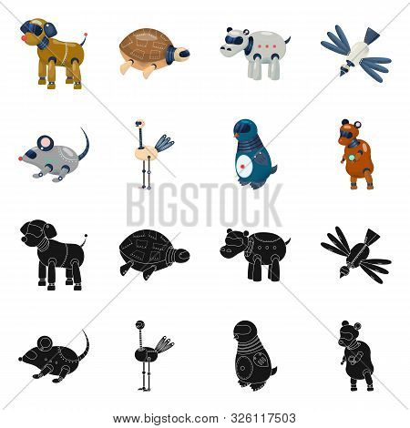 Vector Illustration Of Toy And Science Logo. Set Of Toy And Toy Vector Icon For Stock.