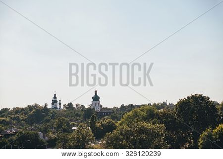 View Of The Yeletsky Monastery In Chernihiv, From The Historical Part Dytynets, Val.