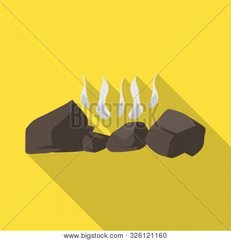 Vector Illustration Of Firewood And Bonfire Sign. Collection Of Firewood And Wood Vector Icon For St