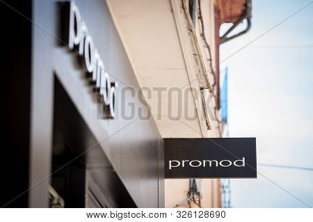 Lyon, France - July 17, 2019: Promod Logo In Front Of Their Shop For Lyon. Promod Is A French Fashio