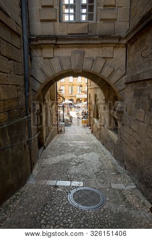The Picturesque City Of Sarlat La Caneda In Dordogne Department, Aquitaine, France