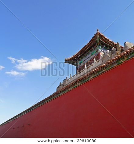 紫禁城 Perimetral 壁、北京、中国