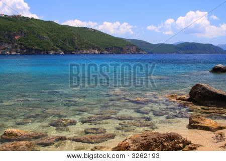 Spiaggia di Lichnos a Parga Grecia