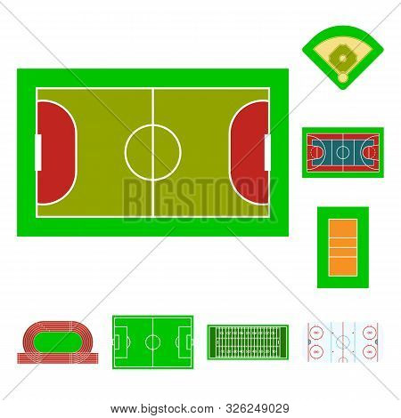 Isolated Object Of Field And Plan Sign. Collection Of Field And Grass Vector Icon For Stock.