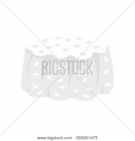 Rice Cupcake Icon. Flat Illustration Of Rice Cupcake Vector Icon For Web Design
