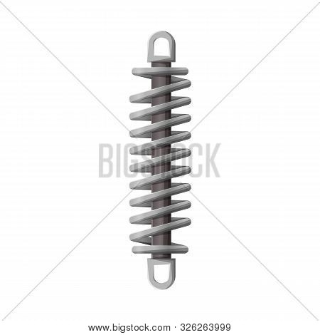 Vector Design Of Coil And Detail Sign. Web Element Of Coil And Metal Stock Vector Illustration.