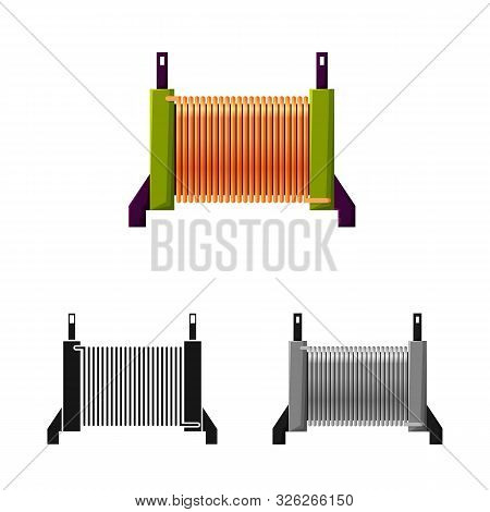 Vector Illustration Of Coil And Spiral Icon. Web Element Of Coil And Absorber Stock Vector Illustrat
