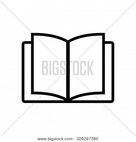 Book - Vector Icon. Book Icon On Blank Background