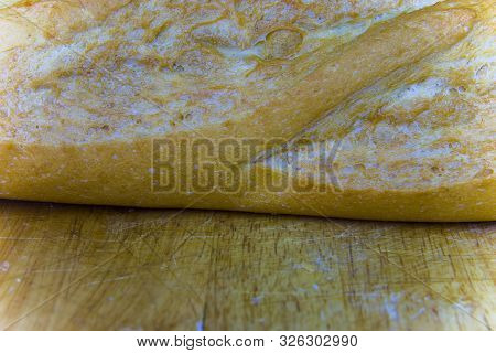 Baguette Cut In Half, Baguette Bread, French Bread, Organic Baguette Francese