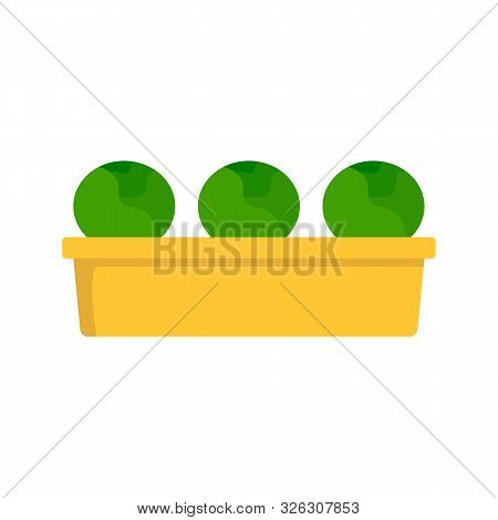 Cabbage Ground Pot Icon. Flat Illustration Of Cabbage Ground Pot Vector Icon For Web Design