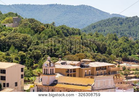 Architecture Of The Historic City Of Capdepera Located In The East Of Majorca And Neighboring The Re