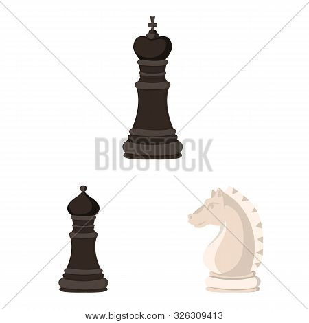 Vector Illustration Of Chess And Game Icon. Set Of Chess And Strategy Stock Vector Illustration.
