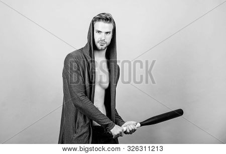 Sport Equipment. Strong And Confident. Aggression Masculinity Strong Temper. Sportsman Strong Macho 